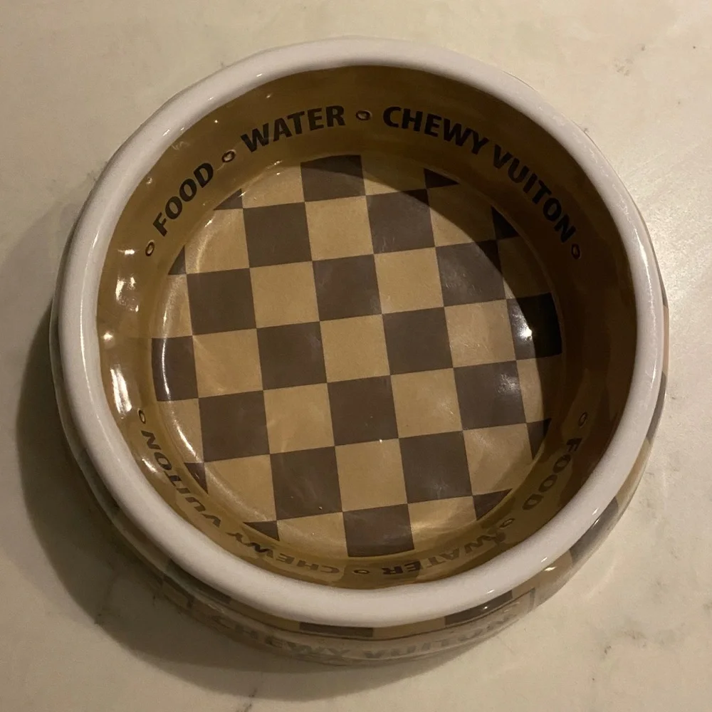 Chewy Vuiton Paris Pet Bowl
